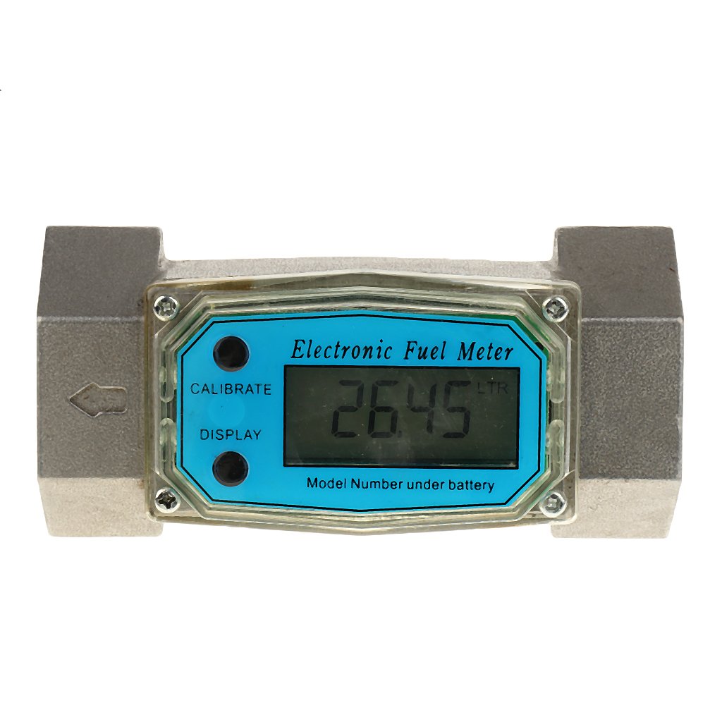 MonkeyJack 1.5 Inch Turbine Digital Diesel Water Fuel Flow Meter Oval