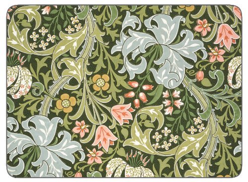 Castle Melamine William Morris Golden Lily Placemats - Set of 6 by Castle Melamine