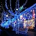 Twinkle Star 33 Ft 100 LED String Lights, Plug in String Lights 8 Modes Waterproof for Indoor Outdoor Christmas Tree Wedding Party Bedroom Blue