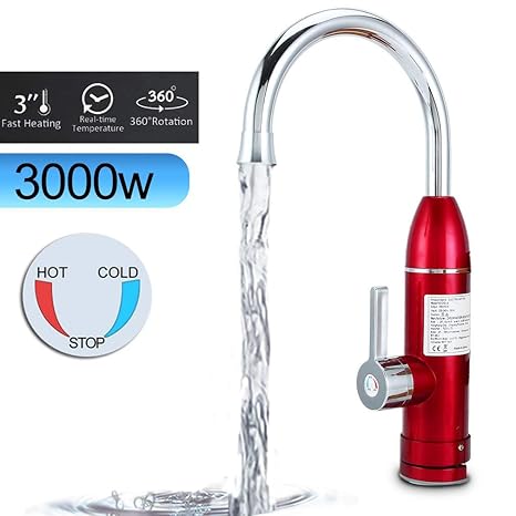 Blackpoolal Instant Electric Hot Water Tap With Led Digital