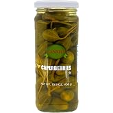 Sanniti Spanish Caperberries (Caper Berries) in Vinegar and Salt Brine - 16 oz