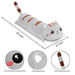 AFAN Long Cat Plush Cute Cat Body Pillows Kawaii