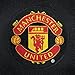Manchester United FC Official Soccer Gift Mens Crest Polo Shirt Black Large