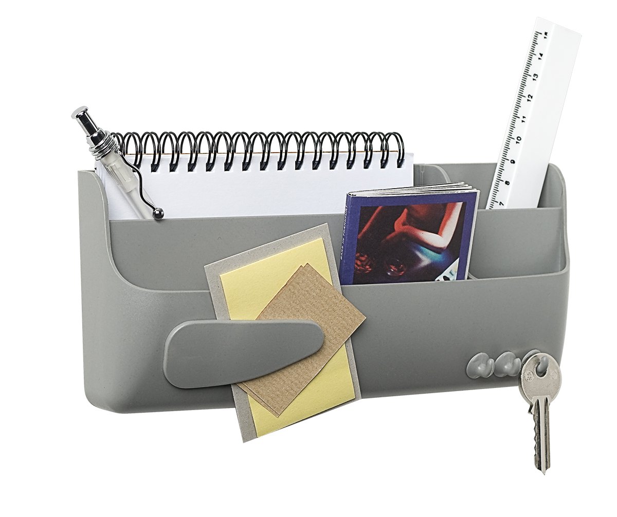 Bi-Office Bi-Silque SM010102 Magnetic Smart Accessory Box - Grey