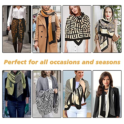 V BANGDOW Invernale Sciarpa Scialle Grande (180x80cm) Moda Stampa Sciarpa Lungo Morbida Calda Scarf Stole elegante Foulard per Autunno e Inverno