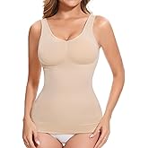 Lynclare Shapewear Tank Tops with Built in Bra Compression Tanks for Women Body Shaper Tummy Control Womens Camisole Top