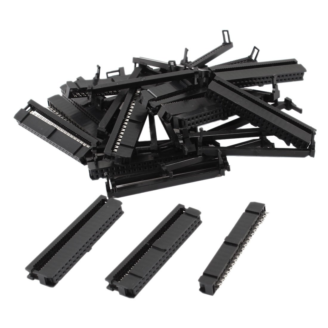 Sourcingmap 15 Pcs IDC Cable Connector FC-40P 40Pin Female Header 2.54mm Pitch