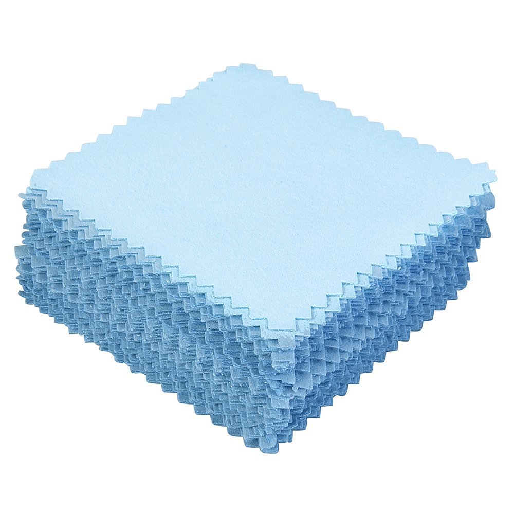 50 Pieces of Jewelry Cleaning Cloth Polishing for Sterling Silver Gold