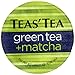 Teas' Tea Green Tea Plus Matcha Single Serve Cups (Pack of 12) Organic Zero Calories, Sugar Free