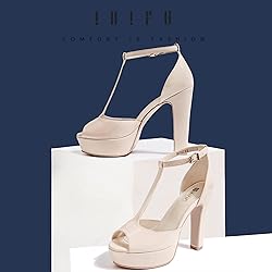 IDIFU Women's IN5 Polly Platform Chunky High Heels