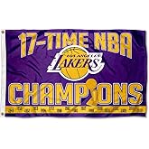 Los Angeles Lakers 17 Time Champions Outdoor Large Grommet Banner Flag