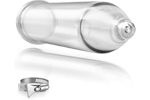 LIFEHIM 12 inch Glass Extraction Tube, Thick and Sturdy Extraction Tubes Glass Extractor Tube with 2pcs Stainless Steel Clamp