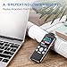 Voice Recorder - Noise Cancelling Audio Recorder - Packs 8GB Memory - Double Microphone for HD Sound Recording Metal Casing Dictaphone