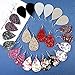 JieyueJewelry 12 Pairs Teardrop Leather Earrings for Women Girls Antique Lightweight Faux Leather Drop Earrings Petal Dangle Earrings Tear Drop Leather Earrings Double Side (A: Mix Colors)