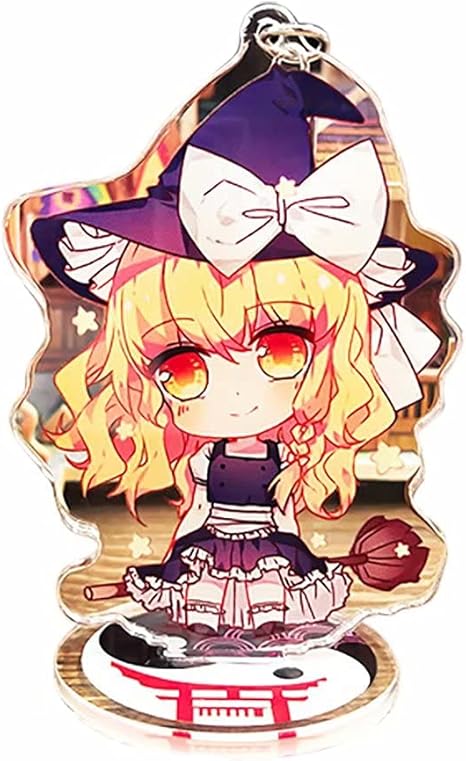 Amazon 東方project キーホルダー アクリルスタンド 両用 全身 アクスタ ペンダント アニメ小物 魔理沙 靈夢 キャラクター 可愛い おしゃれ コスプレ道具 萌えグッズ 展示用 装飾品 誕生日プレゼント 通販