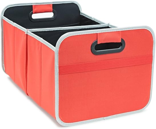 Achilles Auto Faltbox Kofferraum Organizer Faltbare Autotasche Faltkorb Aufbewahrung Taschen Kofferraumtasche Rot 50 Cm X 32 Cm X 27 Cm Amazon De Auto