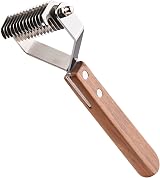onebarleycorn Dog Grooming Coat Rake 14-Blade Undercoat Deshedding Tool view 1
