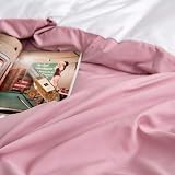 Loussiesd Ruffle Bedding Set Pink Microfiber Duvet Cover 2Pcs 3 Sizes view 4