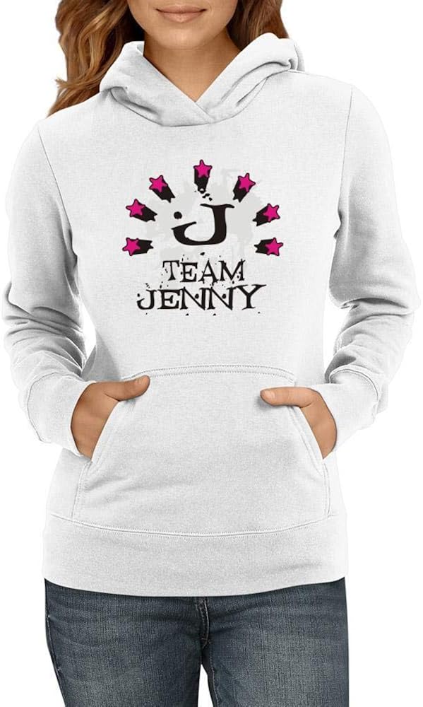 Idakoos Team Jenny Initial Women Hoodie Amazon.co.uk Clothing