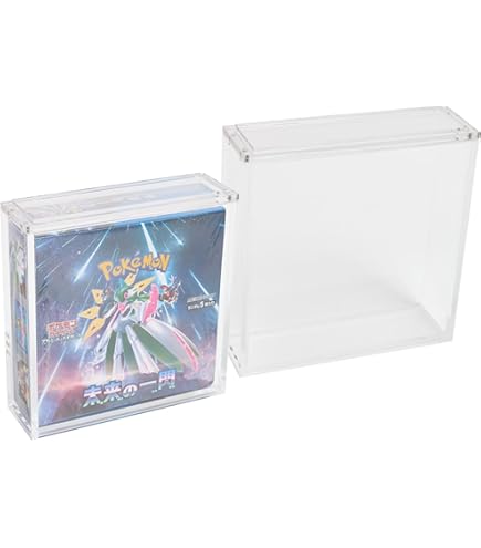 Amazon.com: Acrylic Display Case for Pokemon Japanese Booster Small Vstar  Box Premium Magnetic Top Stackable 6mm : Toys & Games