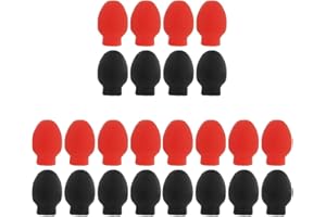 FAVOMOTO 24 Pcs Drumstick Set Drumsticks Drum Mute Bass Drum Practice Pads Silicone Drumstick Practice Tip Marching Practice Tip Drum Stick Practice Tip Damper Percussion Drum Sticks Rubber