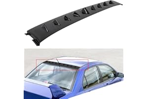 SCITOO Shark Fin Spoiler Fit for Mitsubishi Lancer Evolution EVO 8 9 2002-2007 Gloss Black Rear Roof Vortex Spoiler Wing
