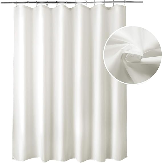 Titanker Shower Curtain, Fabric Shower Curtain Liner with 2