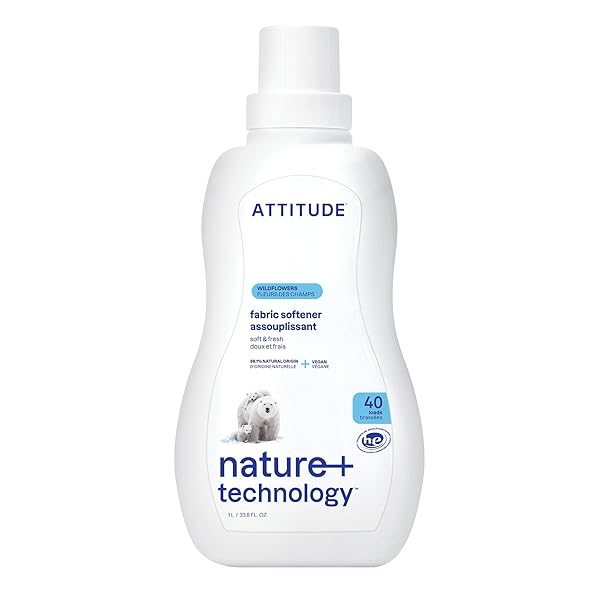 ATTITUDE LIQUID FABRIC SOFTENER, PLANT-BASED & VEGAN, HE...
