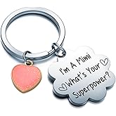 WSAORM Mimi Gifts For Grandma Keychain Mimi Birthday Gift For Grandmother Keychain Meme Christmas Jewelry