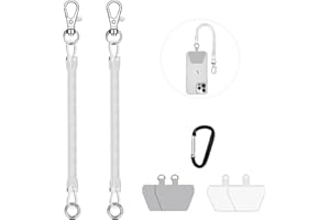 Doormoon Phone Lanyard Tether with 4 Patch, Cell Phone Lanyard with 2* Phone Tether, 4* Patch for Outdoor Hiking Climbing