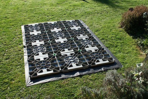 Hawklok 6 x 4 ft. Plastic Base Kit for a Garden Shed with 