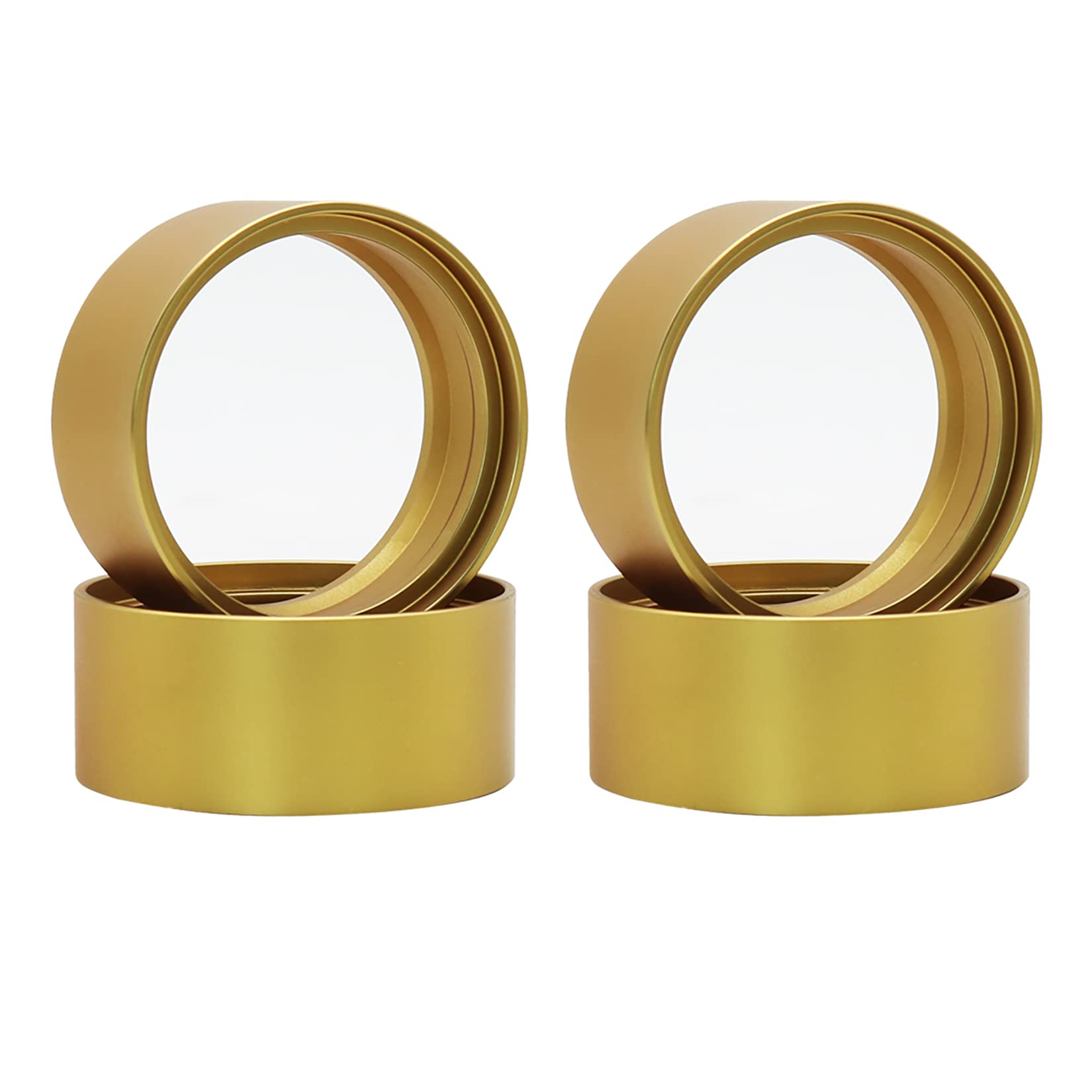 RXZIXYL 1.9Inch Beadlock Brass Wheel Rim RC Brass Internal Beadlock Ring Clamp Ring 92g/1Pcs Wheel Weight Fit 1.9 Brass Counter Weights for 1/10 RC Crawler Car Axial SCX10 II 90046 TRX4 TRX6, B88127