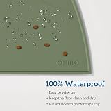 OHMO Cat Food Mat Silicone Waterproof Non-Skid 46x25 cm Camouflage Green view 4