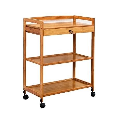 Racks de microondas para cocina Coche de comedor con ruedas ...