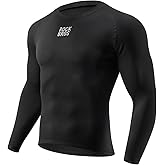 ROCKBROS Cycling Jersey, Thermal Cycling Base Layer, Long Sleeve Compression Shirts, Crew Neck Quick Dry Tops for Workout