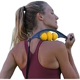 Rolflex Rollit | The Ultimate Shoulder and Trap Masage Tool for Self Myofascial Release, Trigger Point and Self-Massage for Your Neck, Back &amp; Whole Body - (Yellow, Firmer Roller)