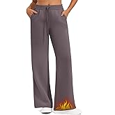 G4Free Flurrylux Fleece Lined Sweatpants Women Cotton Thermal Warm Wide Leg Pants with Pockets