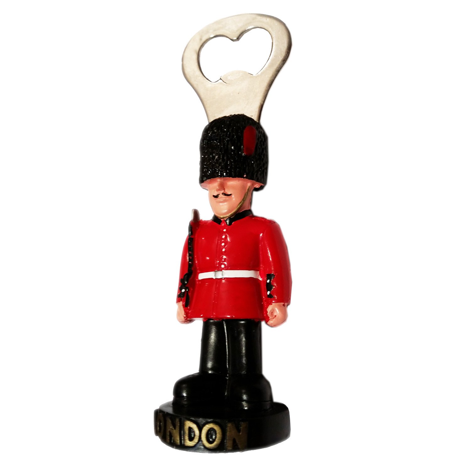 3D Moulded Queens Guard Royal Guard Bearskin Hat Bottle Opener Souvenir Quality Red Uniform London Icon - Deécapsuleur / Apribottiglie / Flaschenöffner / Abrebotellas Custom Royal Guard Soldier Collection.