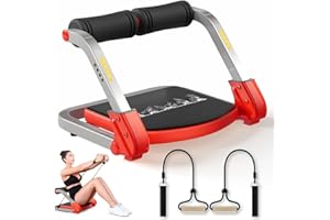 VTORY Ab Trainer/Crunch Machine, Ab Workout Equipment, 4 Adjustable Resistance, Ab Machine for Stomach Workout, 350 LBS Weight Capacity, Automatic Rebound, Ab Core Machine,Fitness Equipment for Home