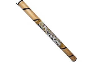 Generic Natural Bamboo Rainstick Shaker Hand Painted Designs. (24 Inch, Giraffe ABR)