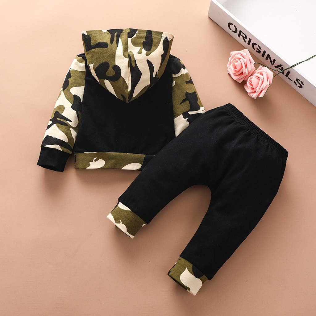 Amazon 子供服 パーカー ロングパンツ キッズ 女の子 男の子 フード付き 上下2点 迷彩柄 長袖 ダンス衣装 スポーツおしゃれ 普段着 通学 通園 子供の日 七五三 登山 セットアップ 春秋 トレーナー パーカー 通販