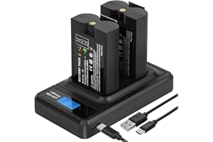 BRXFMY for Ring Rechargeable Battery 2 Pack,Door Camera Battery for Ring&Charging Station for Ring Spotlight Camera with Char