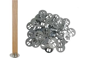 PHINICCO 150pcs Wood Wick Clip Holder Base for Candle Making - Universal Wooden Clips and Metal Holders (Wicks Not Included)
