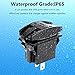 WATERWICH 5V 3.1A Marine Dual USB Car Charger Adapter Socket Waterproof with in-line Fuse for Universal Rocker Switch Boat RV Vehicle SUV Truck Yacht (3.1A with Orange LED Light)