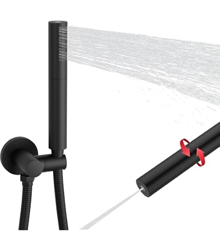 Moen S12107EP Handbrause Mit Schlauch – Poliertes Nickel, Wassersparend, Mit Verstellbarer Schiebestange