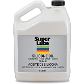 Super Lube 56101 Synthetic Silicone Oil 100 cSt, 1 gal Bottle, Translucent Clear
