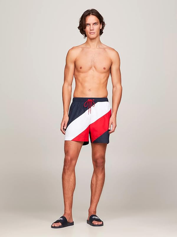 Short de Bain Homme Medium Drawstring Mi-Long, Bleu (Desert Sky), S — photo 4 sur 7
