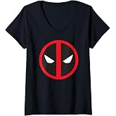Womens Marvel Studios Deadpool &amp; Wolverine Bold Deadpool Symbol V-Neck T-Shirt