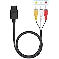 JINHEZO N64 AV Cable Composite Video Cord Compatible with Nintendo 64/N64/GameCube/GC/Super Nintendo SNES TV Game (1.8M / 6 Feet) 1 Pack