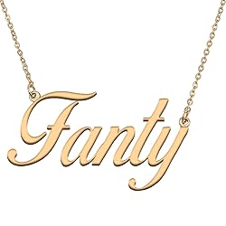 HUAN XUN Customized Custom Simple Any Name Necklace